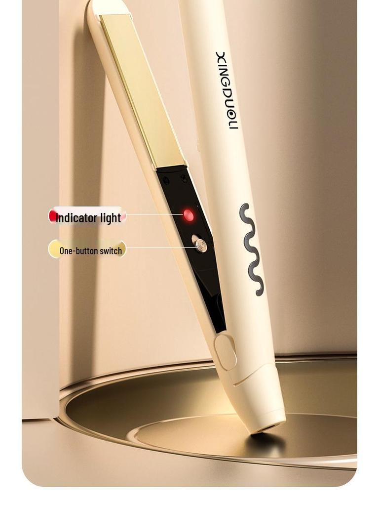 Инструмент для укладки волос 2-в-1: Долговечный выпрямитель и плойка, бережное отношение к волосам