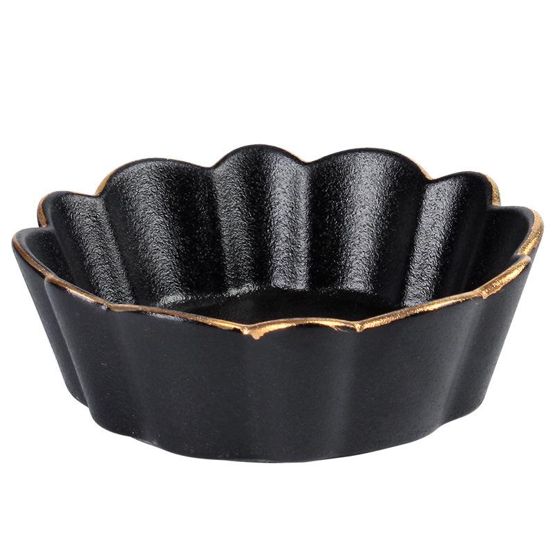 Japanese Fruit Bowl Salad Bowl Ceramic Rice Bowl Flower-Shaped Small Soup Bowl Buffet Restaurant Cooking Dishes Tableware