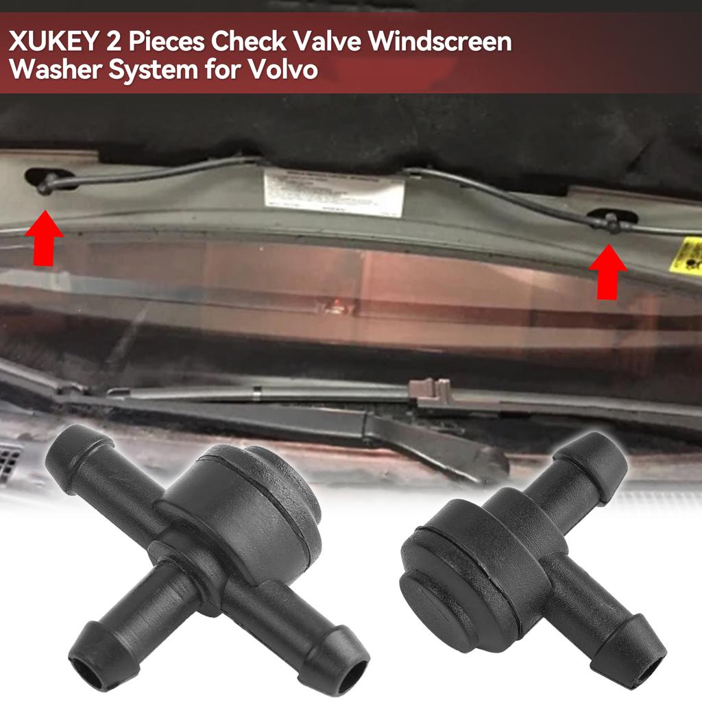 Клапан стеклоомывателя T-образный клапан, 3-ходовой T-образный соединитель 9178895, трубная система, тройник, водяная фара для Volvo C30 C70 S40 S60 S70 S80