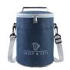 Oxford Cylinder Insulated Lunch Box Bag Aluminum Foil Thermal Bag  with Rice at Work