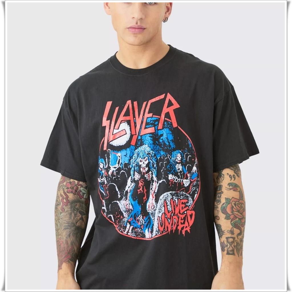 Slayer Live Undead T-Shirt - Classic Metal Band Graphic Tee-Size S to 5XL