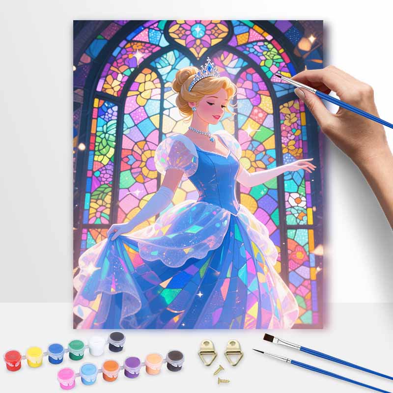 Disney Масляная живопись ручная роспись раскрашивание живопись ручной работы DIY домашний декор подарок