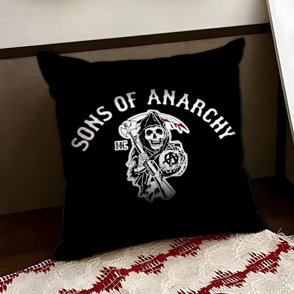 SSons of AAnarchy Cushion Cover Reversible Soft Durable Pillow Cover Home Car MultiScene Use for Daily Comfort