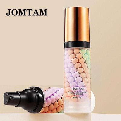 Трехцветный смешанный изолирующий лосьон Заполняет поры Осветляющий тональный крем для кожи Праймер База под макияж Жидкий консилер