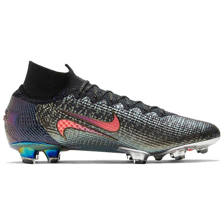 Nike Мужские кроссовки Kylian Mbappé x Mercurial Superfly 7 Elite FG The Chosen 2 Серо-черные Fierce-Purple CT2483-001