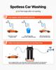 Deionized Water System for Car Wash, Spotless Car Wash Water System with 2 x 4L DI Resin & TDS Meter, Portable Sport-Free Water Deionizer Filter for