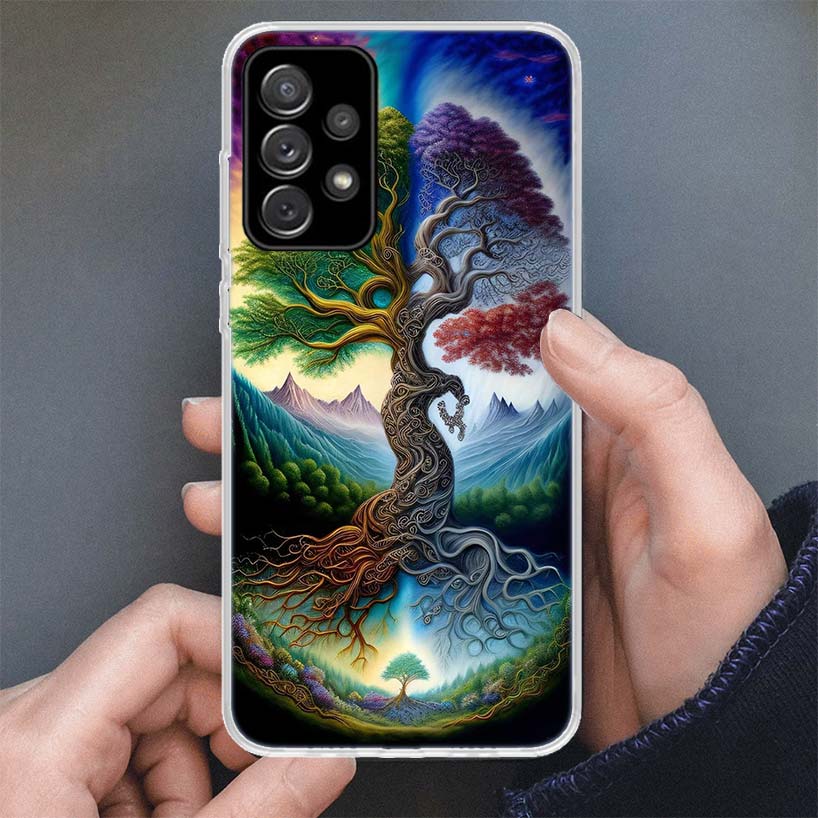 Чехол для телефона "Древо Жизни Космос" Для Samsung Galaxy A17 A16 A56 A15 A55 A14 A54 A13 A53 A36 A35 A34 A33 A26 A25 A24 A23 A05S A04S G