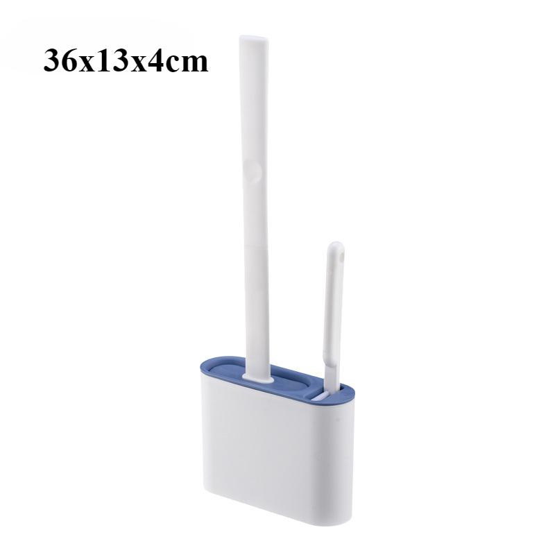 Подвесное силиконовое чистящее средство для унитаза с длинной ручкой Гибкое чистящее средство Щетка для ванной комнаты Быстросохнущий держатель Аксессуары для ванной комнаты