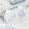 Cat Ear Design Pen Bag Multi-Layer Pencil Pouch Large Capacity Stationery Bag  Gift