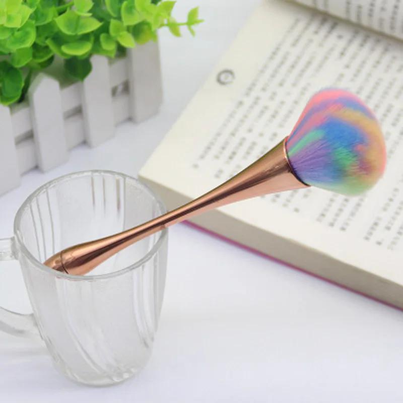 Single Small Waist Makeup Brush Multi-color Large Loose Powder Soft Hair Foundation Brush Loose Powder Brushs Beauty Makeup Tool