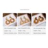 Round Rattan Weave Earrings Flower Beach Jewelry Cute Bohemian Drop Earrings  Wedding