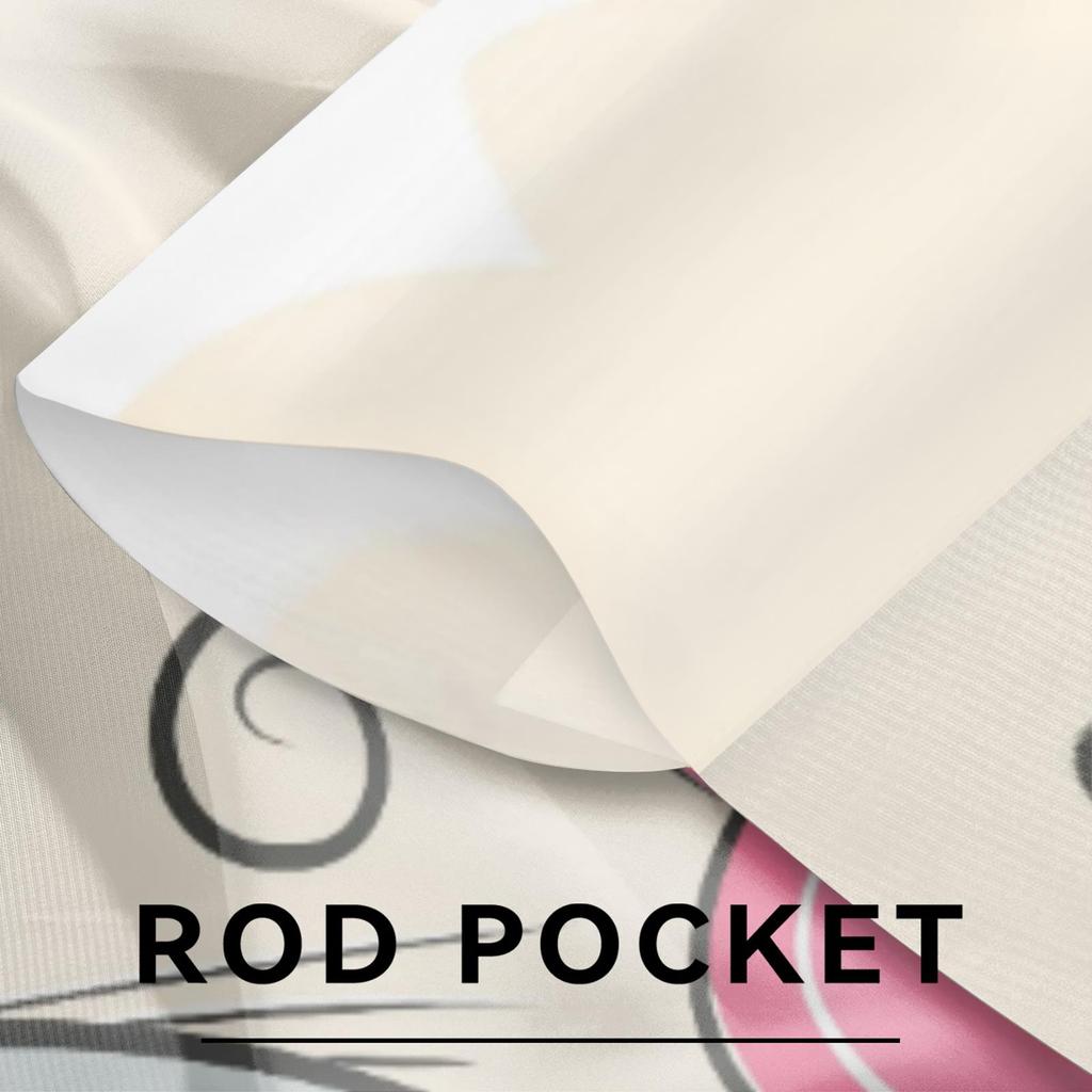 Herdesings Милые шторы из прозрачного тюля с изображением слонов, шифоновые драпировки, 2 панели, оконные шторы для гостиной, спальни, кухни, для украшения