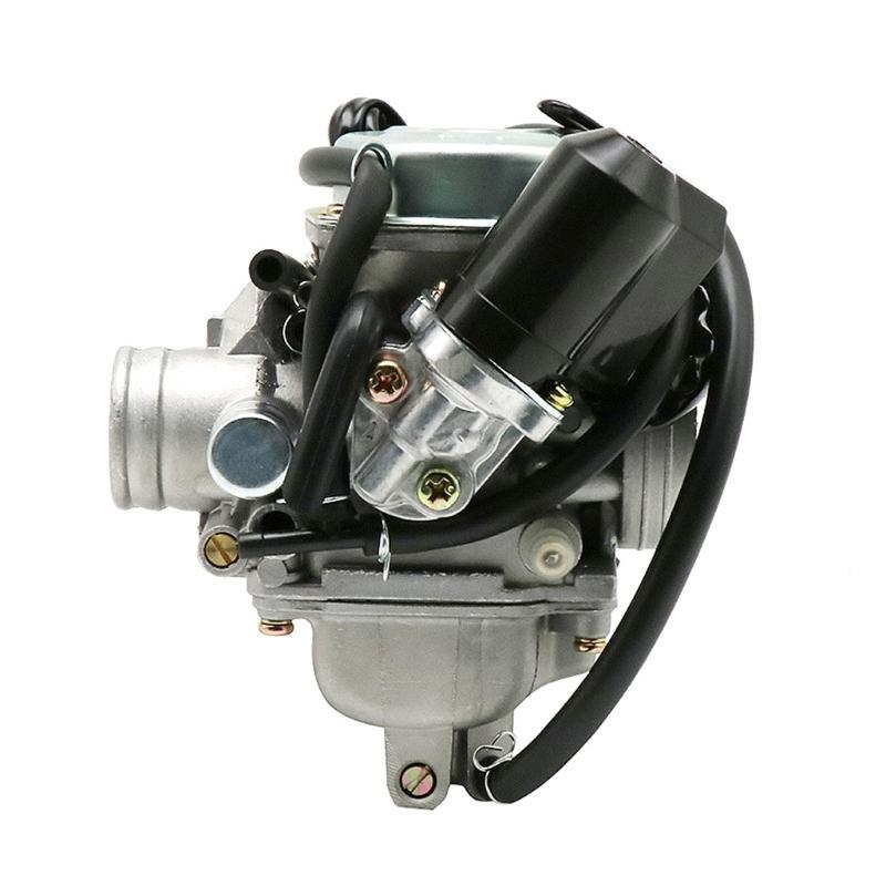 24mm rcycle PD24J Carburetor Electric Choke Fit for GY6 125cc 150cc 152QMI 152QMJ 157QMI 157QMJ Scooter ATV 4