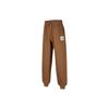 MJ Essentials Solid Color Drawstring Casual Cuffed Knit Joggers Kids Bottoms Dark-Brown FZ1802-208