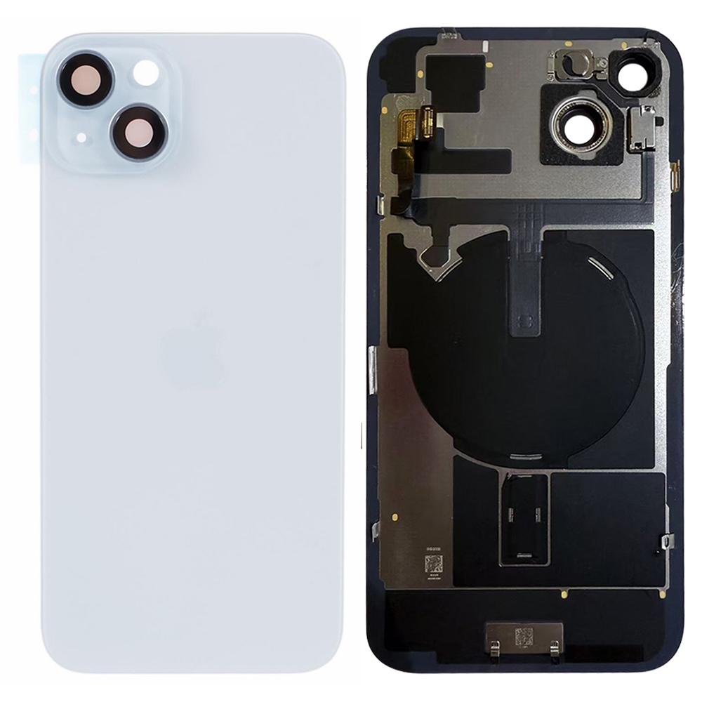 Для iPhone 15 Plus OEM Разборка Крышка корпуса батареи+Крышка объектива камеры+Кабель порта беспроводной зарядки