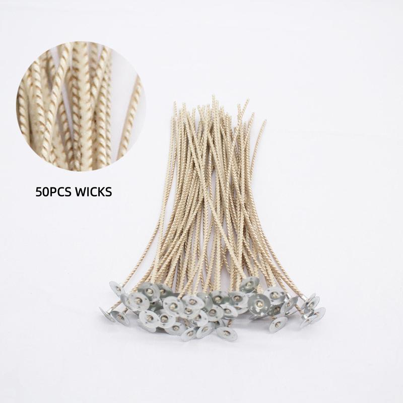 50 шт. Фитильная технология Идеально для изготовления свечей Свечные фитили Сделай сам 40 прядей Ароматерапия 8 см 10 см 15 см 20 см