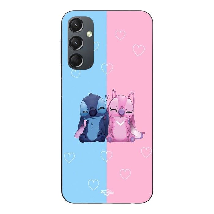 Coque de téléphone - MANIACASE - Samsung Galaxy A14 - Silicone TPU - Stitch Angel mignon - Souple