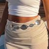 Adjustable Retro Waist Chain Metal Carved Chain Belt Lightweight Women's Waist Chain