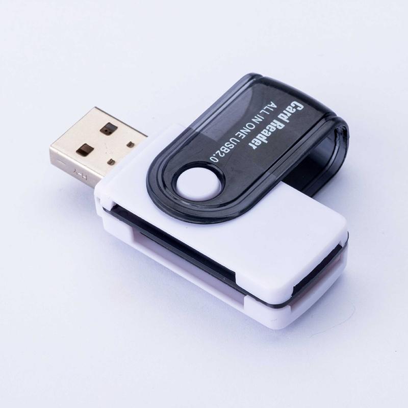 Универсальный USB-кардридер 4-в-1, USB 2.0, адаптер для карт SD, Micro SD, TF, MS, M2 для компьютера, мобильного телефона Android