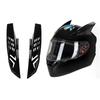 2 Pcs Plastic Motocross Racing Mohawk Horns Self-adhesive Helmet Decorative Accessories