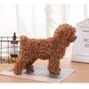 Имитация реалистичной плюшевой собаки Тедди, кукла, игрушка, украшение для дома, гостиная, кабинет, поделки