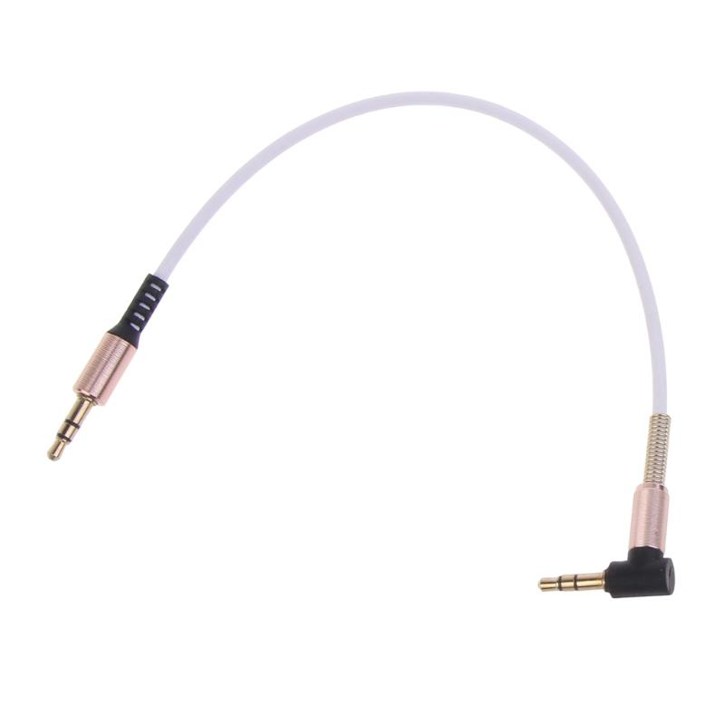 3.5mm Audio Cable, 90 Degree Right Angle 3-Conductor Stereo Aux Cable Cord 3.5mm Male to Male TRS-Cable Extension Line