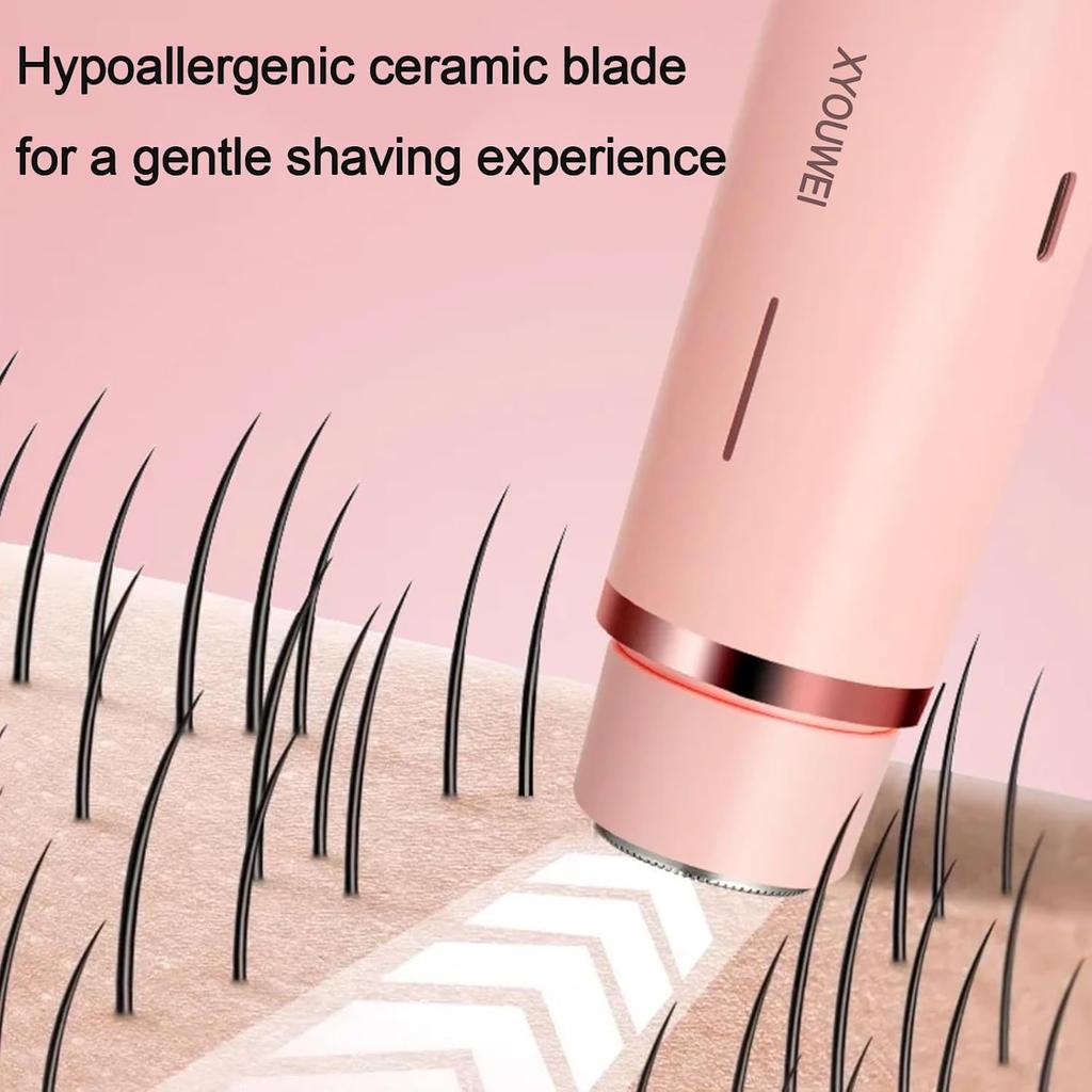 Электробритва для женщин, 2 в 1 триммер для бикини, перезаряжаемая через USB, электрические бритвы, триммер для волос на теле, для лица, ног, бикини, подмышек, рук