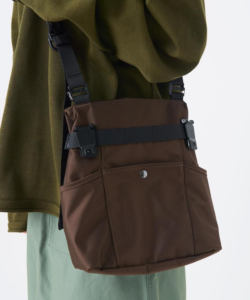 Snow Peak Recycled Cordura Shoulder Bag Shoulder Crossbody Brown One SB-26SU015 - Bag, Bag, Men's & Women's,