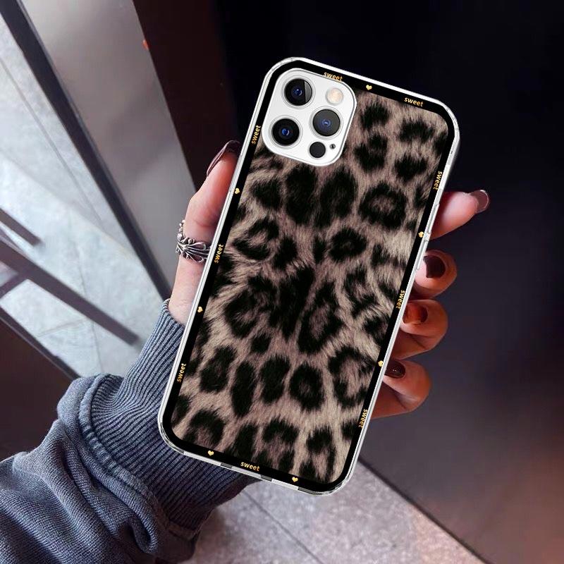 Чехол для телефона с принтом леопарда для iPhone 17 Air 16 15 Pro Max 14 Plus 13 Mini 12 11 Чехол 7 8 SE Силиконовый чехол Принт Fundas 1