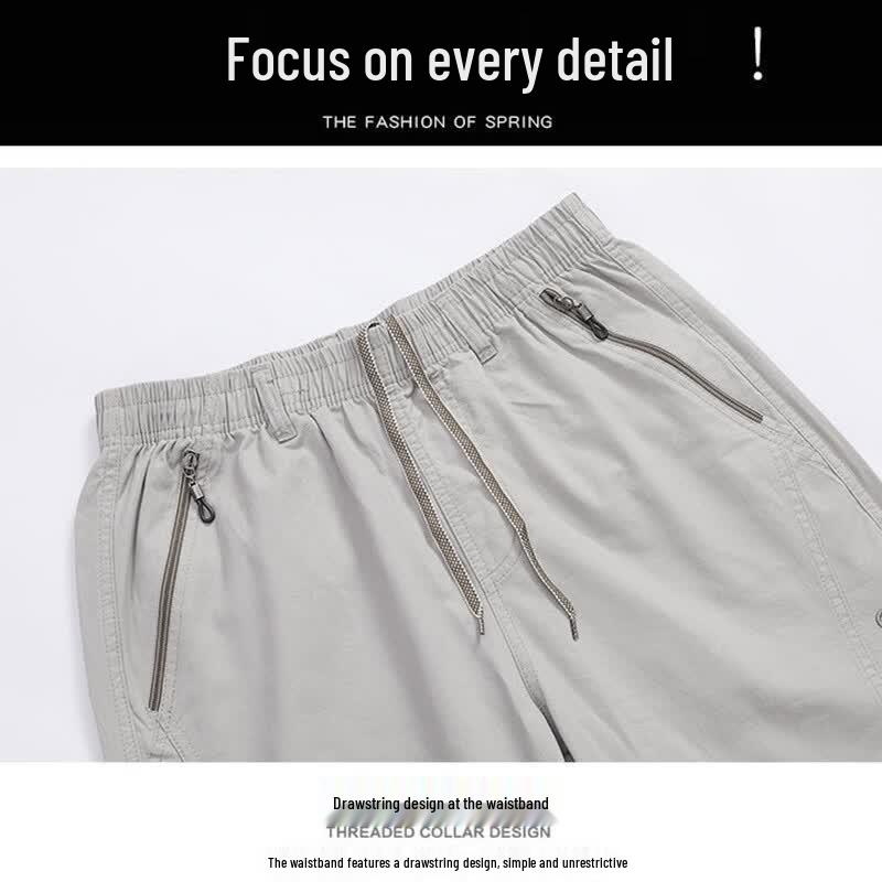 ROMON Men's Loose Fit Summer Cargo Beach Shorts