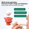 Подвесная игрушка-шарик для дутья Игрушка-трубка для дутья с разноцветной головой животного Интерактивная игра для детей