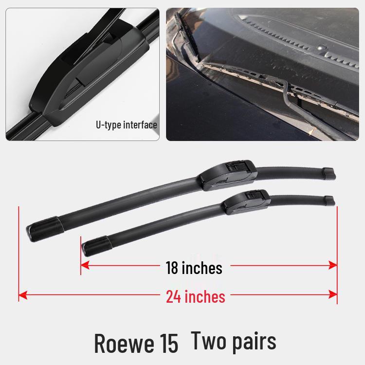 Roewe I5 Special Boneless Wiper Blade - Universal Rubber Strip Accessory