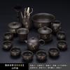 Purple sand Hehuan Kung Fu tea set, light luxury office living room tea making new gold-painted teapot drinking tea cup