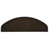 Self Adhesive Stair Treads 5 pcs 65 x 21 x 4 cm Dark Brown Semi Round Large