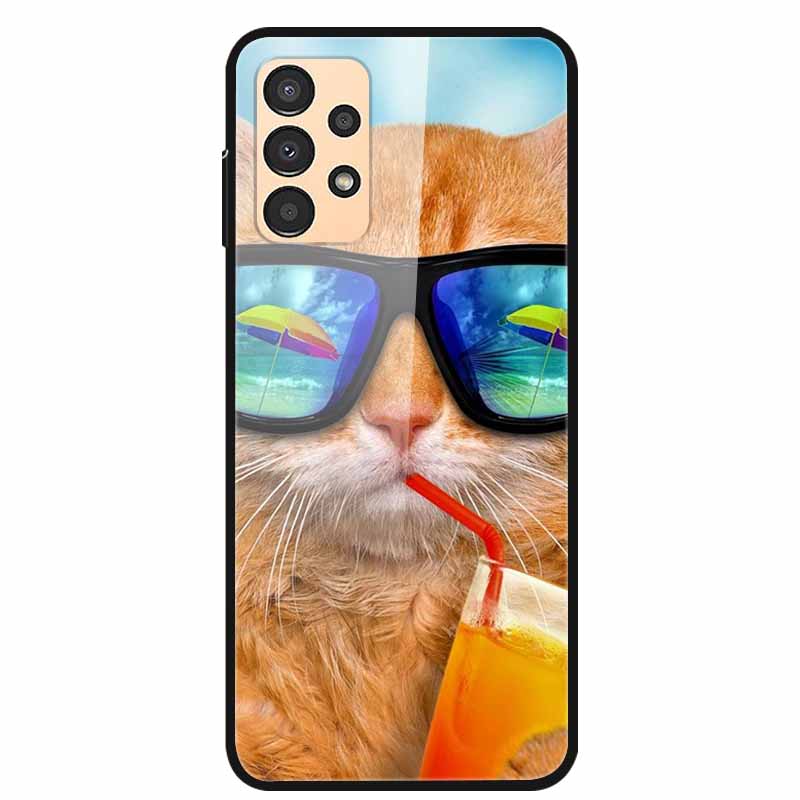 Чехол для Samsung A53 5G 2022 Мраморное Закаленное Стекло Жесткая Задняя Крышка для Samsung Galaxy A33 A73 5G Чехлы для Телефона Защитные Fundas