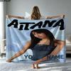 1PC Aitana Custom Name Patterned Flannel Blanket Suitable For All Seasons for Home Decor Warmth and Comfort Gifts Holiday Present