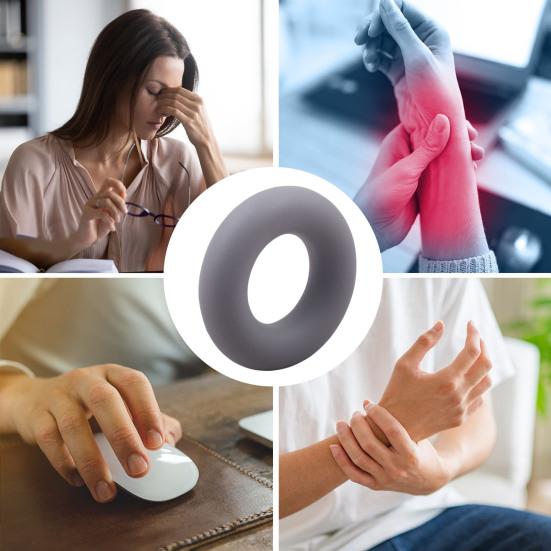 Силиконовое кольцо-тренажер для силы хвата, противоскользящее кольцо для тренировки предплечья и пальцев, кольцо-усилитель хвата для руки, оборудование для тренировок по реабилитации кисти