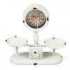 [Q5546] - Часы металлические винтажные "Баланс" белые (2 лотка) - 27,5x25x10 см