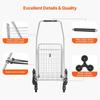 Stair Climbing Cart Foldable Shopping Cart 45L with Stair Climbing Wheels