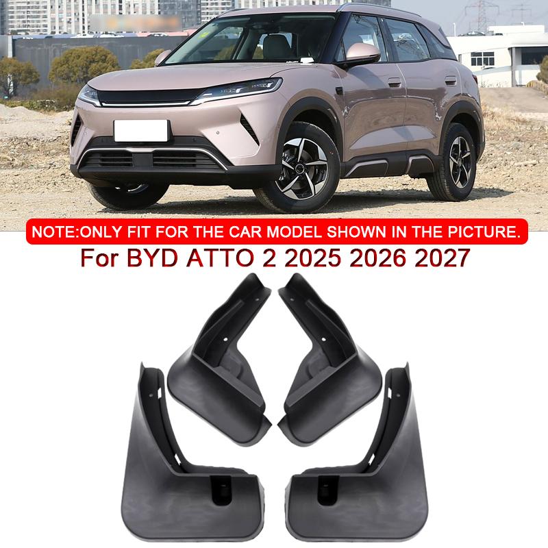 Car Styling For BYD ATTO 2 2025 2026 2027 ABS Car Mud Flaps Splash Guard Mudguards MudFlaps Front Rear Fender Auto Accessories