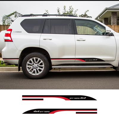 Боковые Наклейки на Дверь Автомобиля для Toyota FORTUNER Графические Полосы Виниловая Пленка Наклейки Декор 4x4 Внедорожный Тюнинг Авто Аксессуары