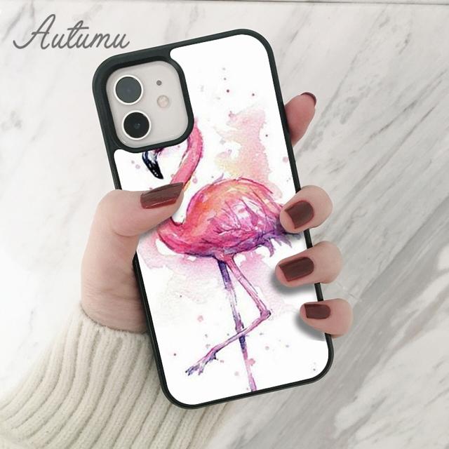 Чехол для телефона с изображением фламинго для iPhone 11, 12, 13, 14 Pro Max mini X XR XS SE 2020 5, 6S, 7, 8 Plus, Samsung Galaxy S21 S22, чехол