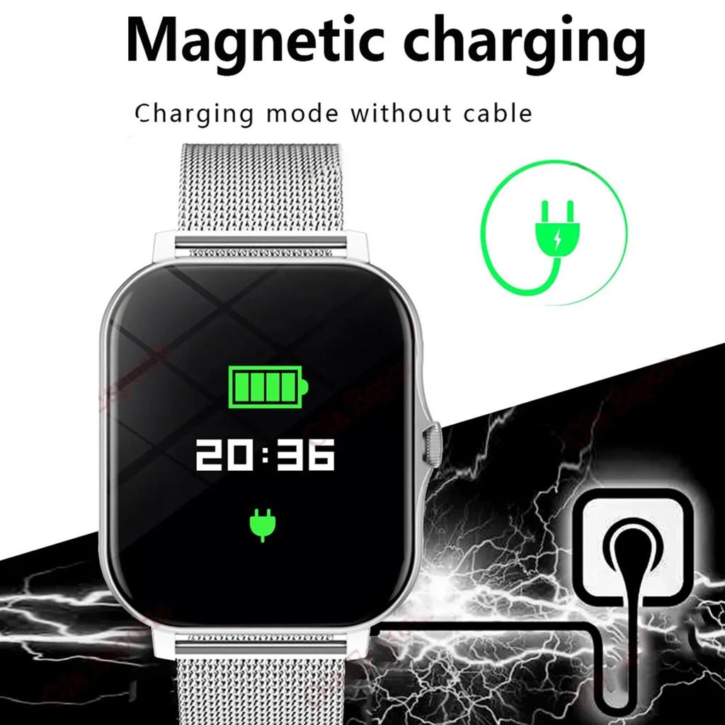 2024 New Smart Watch for Men Women Gift Full Touch Screen Sports Fitness Watches Bluetooth Calls Digital Smartwatch Wristwatch