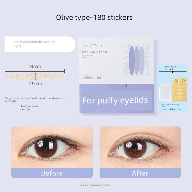 AMORTALS Traceless Lace Dedicated Single-Sided Double Eyelid Stickers