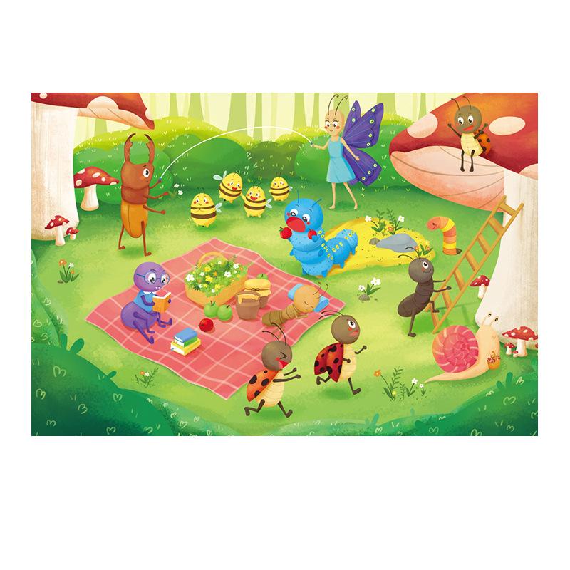 36 шт. Переносная jigsaw puzzle Детская Бумажная Крупные Детали Puzzle Подарок для Развития 3-6 Лет Детские Игрушки Пазл для Малышей