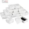 18 ~24pcs Paper Cardboard Jewelry Boxes Storage Display Carrying Box For Necklaces Bracelets Earrings Square Rectangle