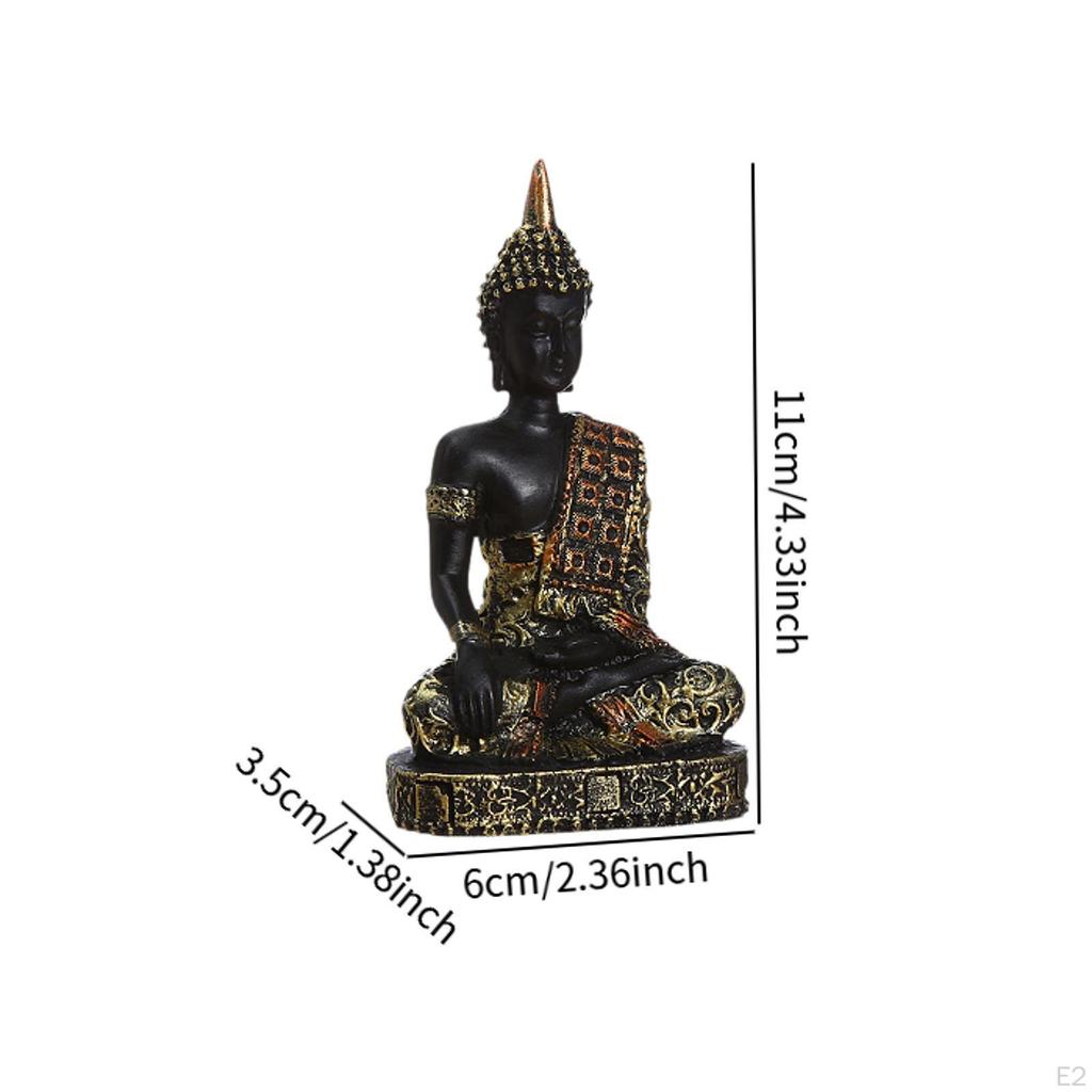 Meditation Buddha Vintage Sculpture Statue Gift Resin Crafts Collectibles Home Decor Buddhas
