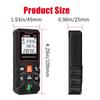 Digital Laser Distance Meter 40M 60M 80M 100M Rangefinder Electronic Measuring Tape Ruler Diastimeter Roulette Tool