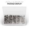 Oem 200pcs/box Stainless Steel Fishing Split Rings O Solid Ring Fishing Accessories Connectors Round Ring Double Loop