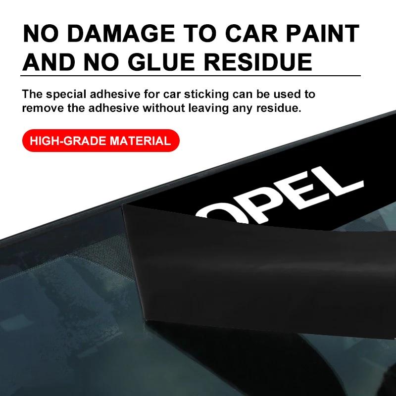 1pcs Car windshield sun visor strip stickers to prevent direct sunlight For Opel Insignia Astra Antara Meriva Zafira H G Corsa